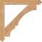 Ekena Millwork Balboa Arts & Crafts Smooth Bracket, Western Red Cedar, 3 1/2"W x 34"D x 34"H BKT04X34X34BOA03SWR - alternate 3